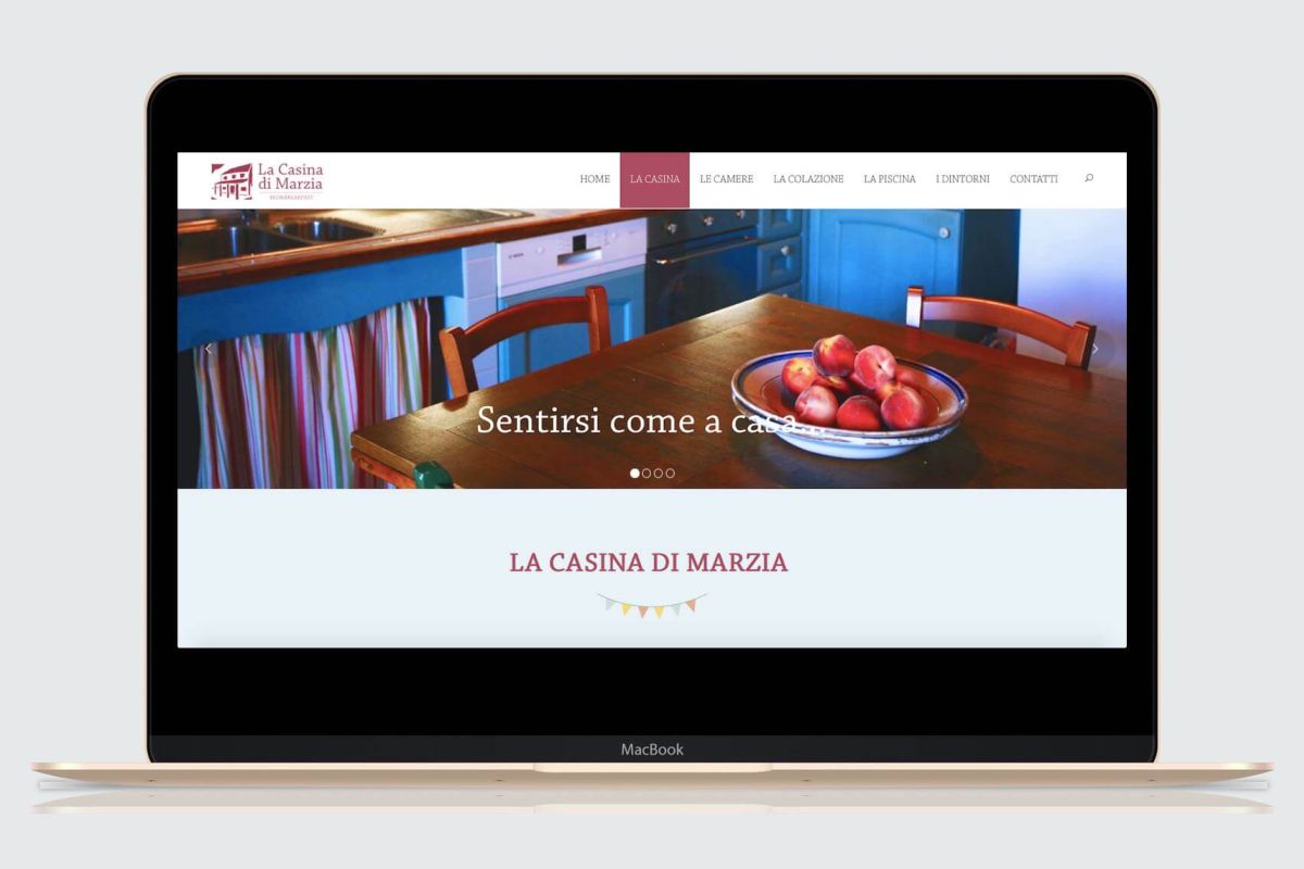Il restyling del sito internet per il B&B La Casina di Marzia